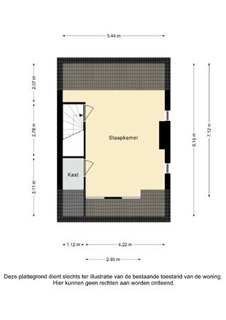 Plattegrond - Norbertijnenstraat 98, 6166 AL Geleen - Norbertijnenstraat 98 Geleen - Zolder 2D.jpg